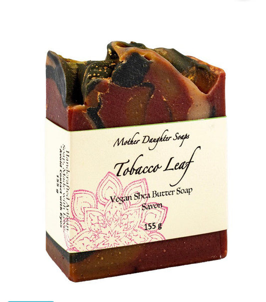 Tobacco Leaf/Artisan Vegan Soap/Organic & Fair-Trade Shea Butter/Handcrafted on Vancouver Island, Victoria B.C. Canada