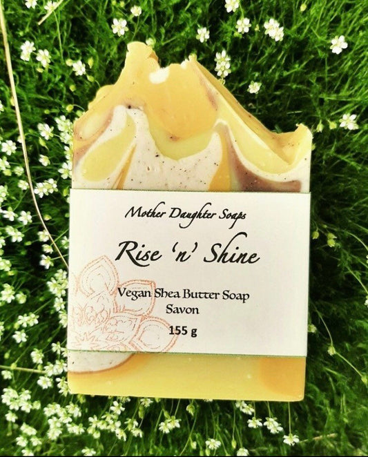 Rise’n’Shine/Lemon/Eucalyptus/Litsea/Chaga mushroom/Natural Soap/Artisanal Soap/Handcrafted on Vancouver Island, B.C. Canada