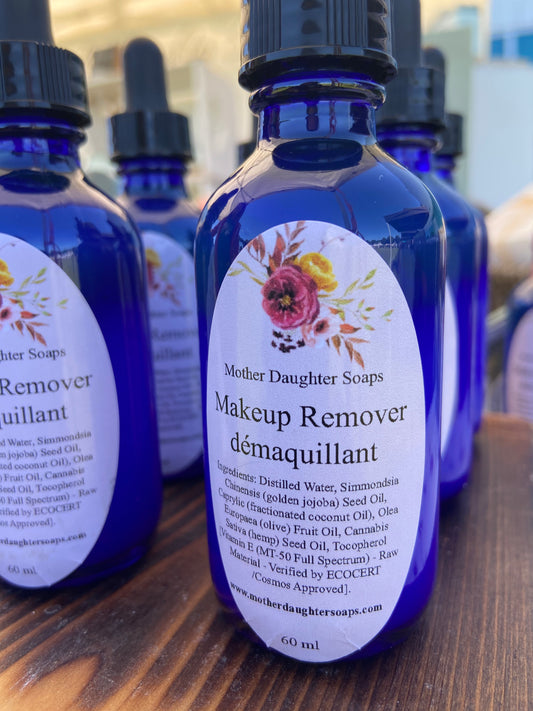 Makeup Remover/Green Beauty/Vegan Beauty/Jojoba Oil/Hemp Seed Oil/Coconut Oil/Vitamin E/Handmade on Vancouver Island B.C.Canada